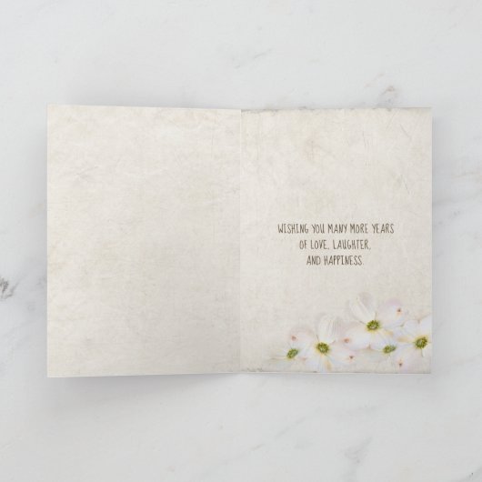 Jubiläumsherzen im Sand mit Surfen Karte (Innenseite)