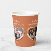 Jubiläumsherzen von Kupfer - Fotos Pappbecher (Links)