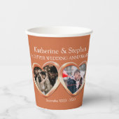 Jubiläumsherzen von Kupfer - Fotos Pappbecher (Vorderseite)