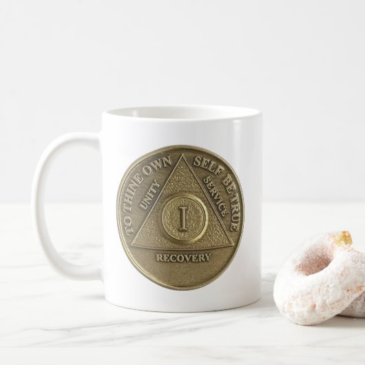 Jubiläumsjahr 1 Medallion Tasse Kaffee (Mit Donut)