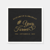 Jubiläumsjahre in den FUSS Serviette (Vorderseite)