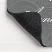 Jubiläumsjubiläum Wirbel Dark Silver Mouse Pad Mousepad (Ecke)