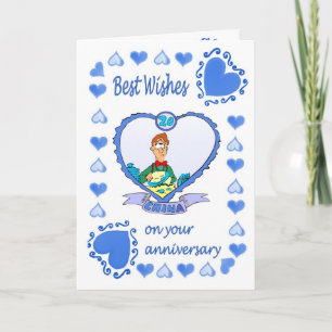 Jubiläumskarte 20. China Karte