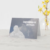 Jubiläumskarte, 20 Jahre als Priester Karte (Gelbe Blume)