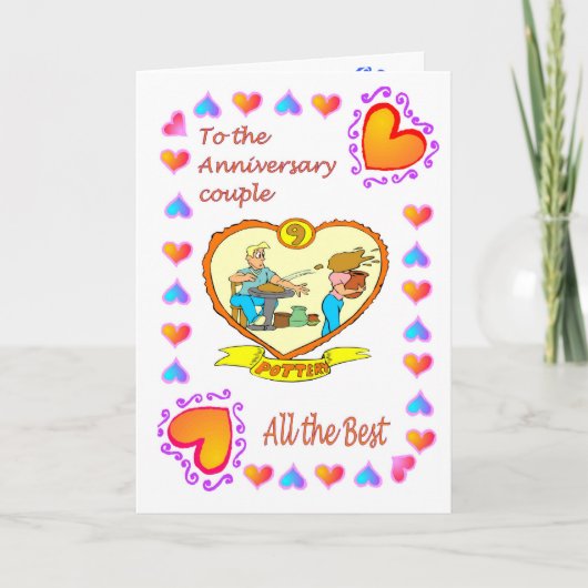 Jubiläumskarte 9. Töpferei Karte (Vorderseite)