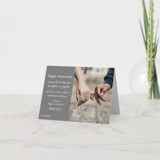 Jubiläumskarte Dankeskarte (Vorderseite)