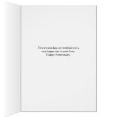 Jubiläumskarte, dunkelblau mit weißer Rose und Spi (Innen (Rechts))