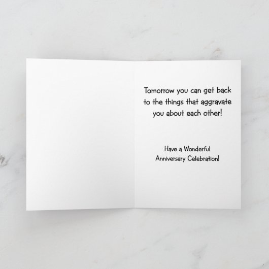 Jubiläumskarte: Feiern Sie die Liebe für sie Ca Karte (Innenseite)