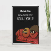 Jubiläumskarte Funny Eggs Karte (Vorderseite)