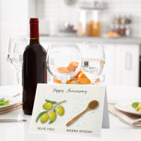 Jubiläumskarte für alle, die Lieben kochen