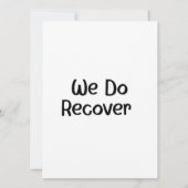 Jubiläumskarte für benutzerdefinierte Erholung - E Ankündigung (Rückseite)