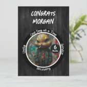 Jubiläumskarte für benutzerdefinierte Erholung - E Ankündigung (Stehend Vorderseite)