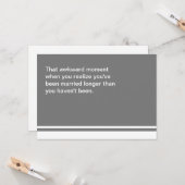 Jubiläumskarte für den Augenblick Karte (Vorderseite/Rückseite Beispiel)