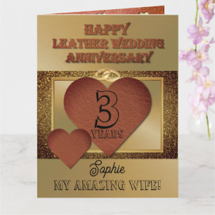 Jubiläumskarte für die Ehefrau Karte