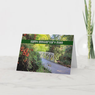 Jubiläumskarte für die Mike von Ehemann Karte