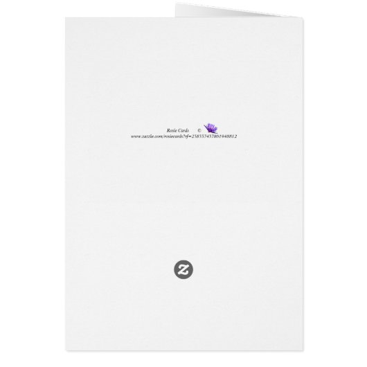 Jubiläumskarte für Ehefrau, Kleine Kirche (Hinten)