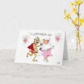 Jubiläumskarte für ein Paar. Karte (Gelbe Blume)