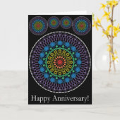 Jubiläumskarte für Fahrradfans Karte (Gelbe Blume)