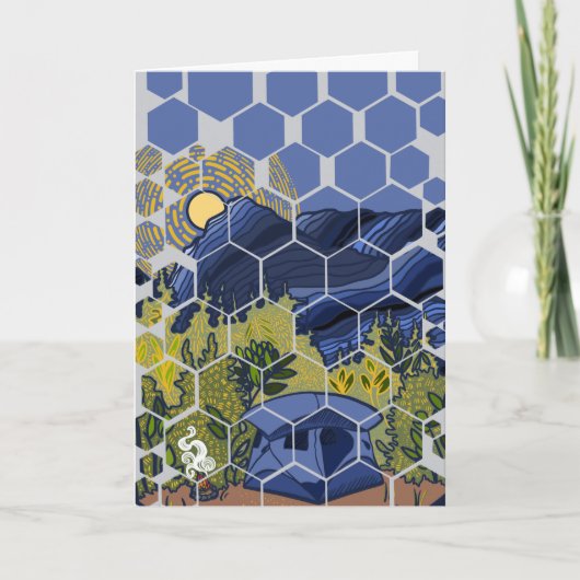 Jubiläumskarte für Naturliebhaber Karte (Vorderseite)