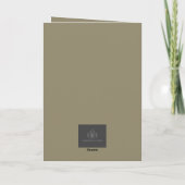 Jubiläumskarte für rote Rosen Karte (Rückseite)