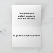 Jubiläumskarte für Schildkröten und Frosch Karte (Innenseite)