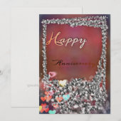 Jubiläumskarte für sie feiertagskarte (Vorne/Hinten)