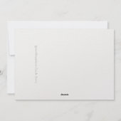 Jubiläumskarte für sie feiertagskarte (Rückseite)