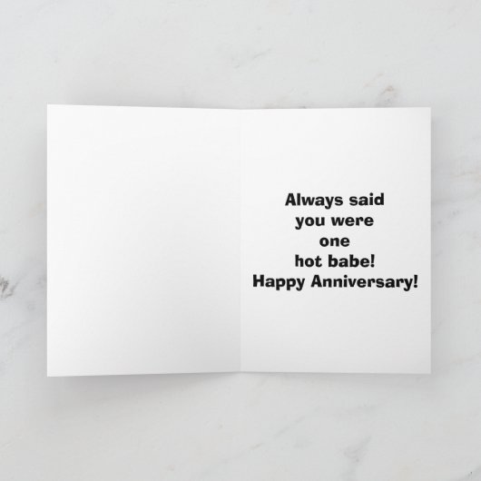 Jubiläumskarte für sie karte (Innenseite)