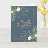 Jubiläumskarte für Sohn und Tochter Karte (Gelbe Blume)