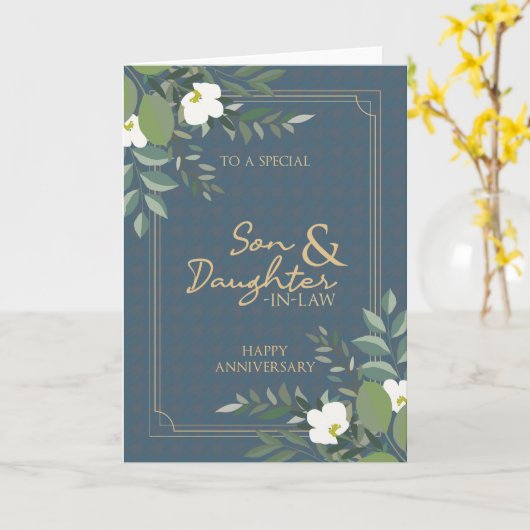 Jubiläumskarte für Sohn und Tochter Karte (Gelbe Blume)