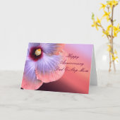 Jubiläumskarte für Vater und Step-Mama Karte (Gelbe Blume)