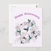 Jubiläumskarte für Vögel fliegen Postkarte (Vorne/Hinten)