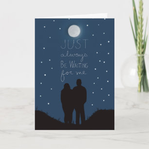 Jubiläumskarte immer für die Liebe Gewartet Karte