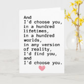 Jubiläumskarte Karte (Gelbe Blume)