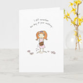 Jubiläumskarte Karte (Gelbe Blume)