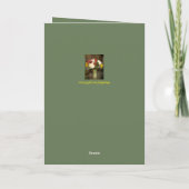 Jubiläumskarte mit Bouquet von Blume Karte (Rückseite)