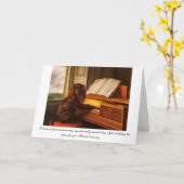 Jubiläumskarte mit Hund und Klavier Karte (Gelbe Blume)