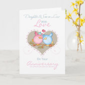 Jubiläumskarte mit Liebe Karte (Gelbe Blume)