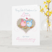 Jubiläumskarte mit Liebe Karte (Gelbe Blume)