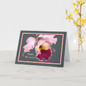 Jubiläumskarte mit Phalaenopsis Orchid Karte (Gelbe Blume)