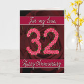 Jubiläumskarte mit Rose und Blätter Karte (Gelbe Blume)