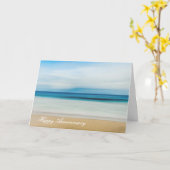 Jubiläumskarte mit schönen Strandfarben Karte (Gelbe Blume)