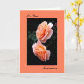 Jubiläumskarte mit Sonya-Rose Karte (Gelbe Blume)