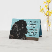 Jubiläumskarte~ Neufundland-Spaß Karte (Gelbe Blume)