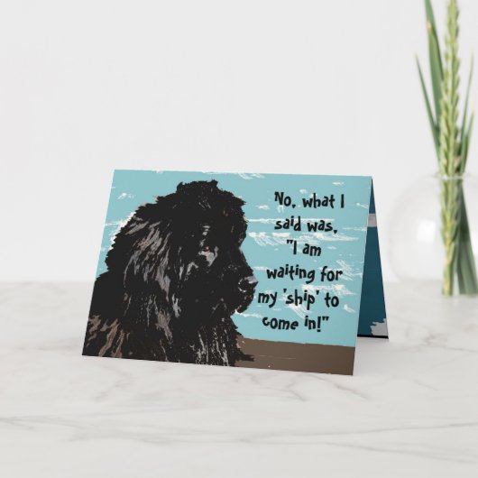 Jubiläumskarte~ Neufundland-Spaß Karte (Vorderseite)