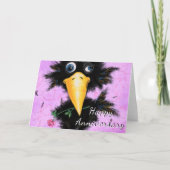 Jubiläumskarte Romantische Kehle mit Rose Karte (Vorderseite)