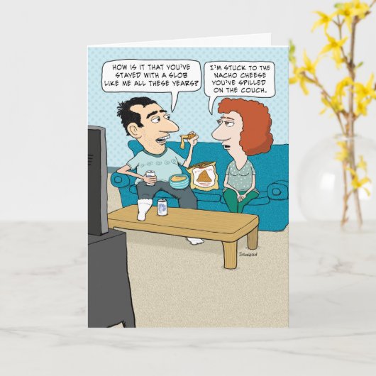 Jubiläumskarte: Rund halten Karte (Gelbe Blume)