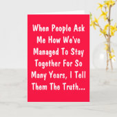 Jubiläumskarte Spaß Karte (Gelbe Blume)