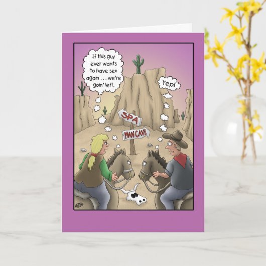 Jubiläumskarte, Spaß Karte (Gelbe Blume)