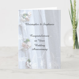 Jubiläumskarte, Vintage Spitze Karte